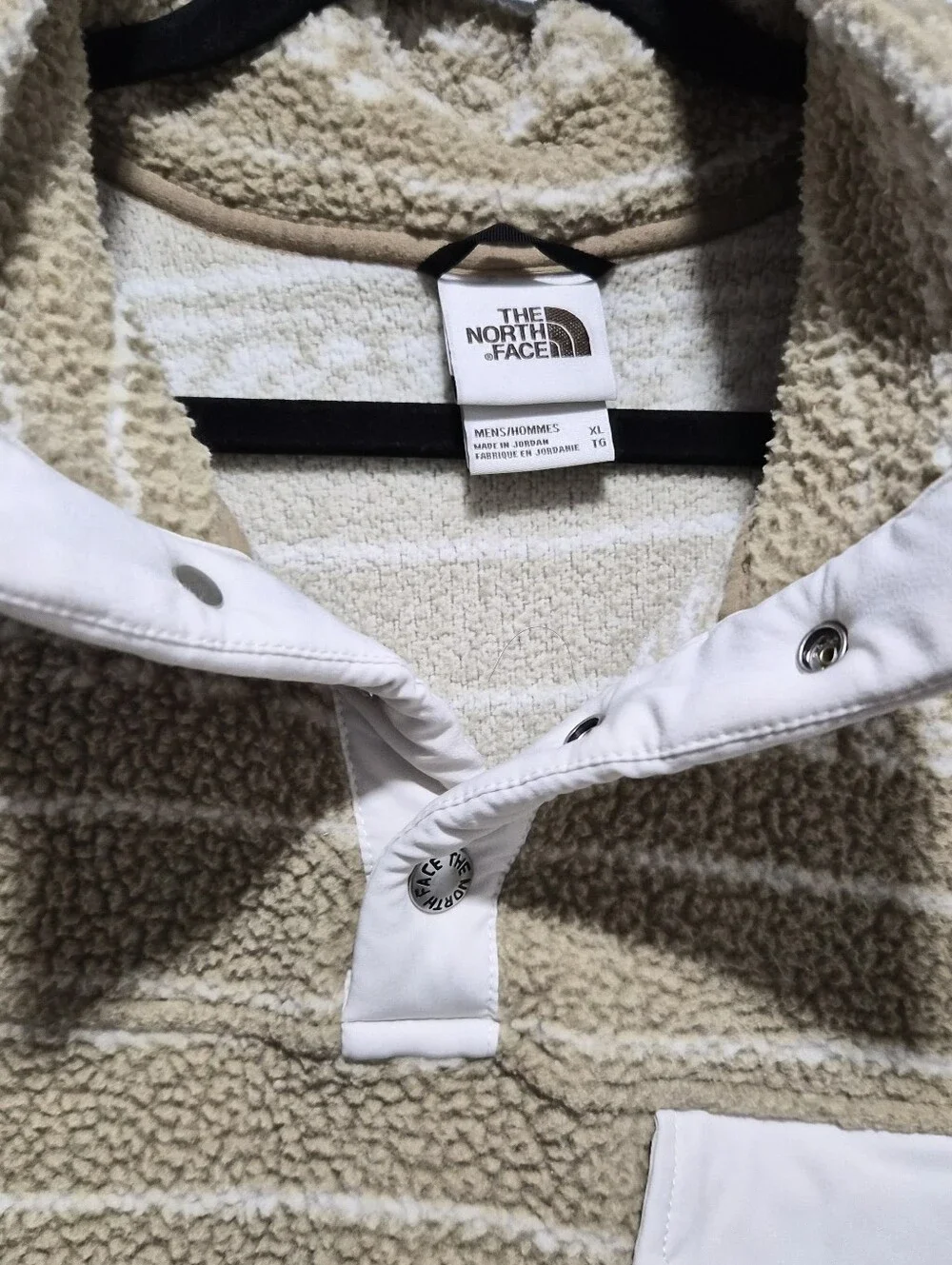 The North Face Men Beige Cragmont 1/4 Snap Front Sherpa Fleece Jacket Size XL